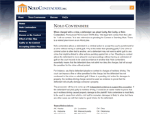 Tablet Screenshot of nolocontendere.org